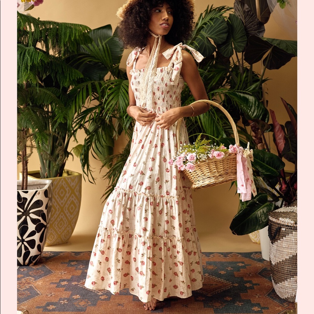 Dynasty George Clementine dress in Renaissance Floral